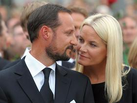 Norveški prestolonaslednik Haakon in njegova žena Mette-Marit