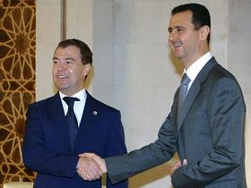 Dmitrij Medvedjev in Bašar Al Asad