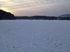 Šmartinsko jezero je zaledenelo