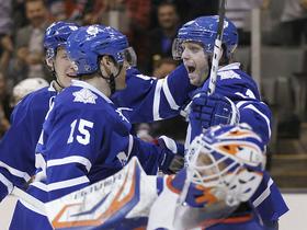 Phil Kessel, Matthew Lombardi in Jake Gardiner (Toronto Maple Leafs)