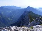 Molička peč (2029 m), v ozadju Olševa, Peca in Raduha