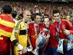 Victor Valdes, Cesc Fabregas, Andres Iniesta, Sergio Busquets