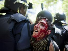 Rudarski protest v Madridu