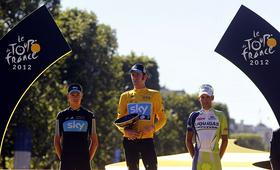 Chris Froome, Bradley Wiggins in Vincenzo Nibali