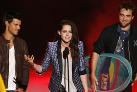 Kristen Stewart, Taylor Lautner in Robert Pattinson