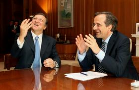 Jose Manuel Barroso in Antonis Samaras