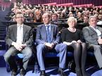 Zvonko Černač, Janez Janša, Romana Tomc, Andrej Vizjak na seji sveta SDS