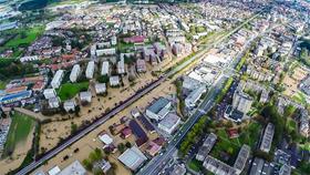 Foto in video: V Ljubljanski kotlini najhuje na območju Gradaščice