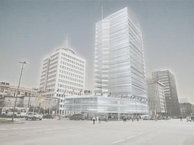 Boris Podrecca in Sandi Pirš: City Tower Ljubljana (pogled s Tivolske)