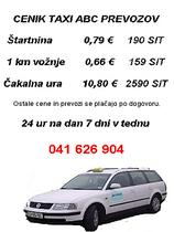 Taksimetri v evrih