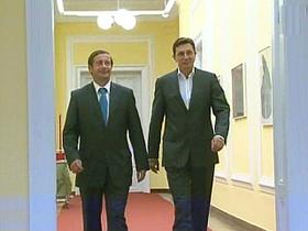 Karl Erjavec in Borut Pahor