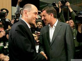Janez Janša in Borut Pahor