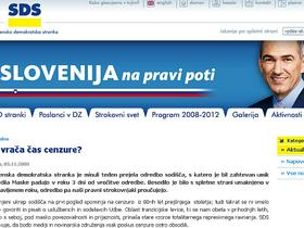 Spletna stran SDS-a