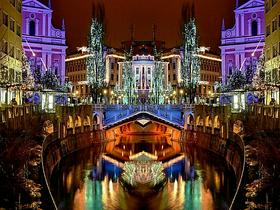 Okrašena Ljubljana