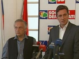 Andrej Magajna in Borut Pahor