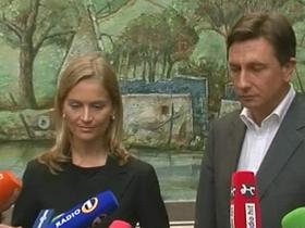 Katarina Kresal in Borut Pahor