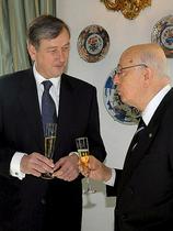 Danilo Türk in Giorgio Napolitano
