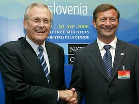 Donald Rumsfeld in Karel Erjavec