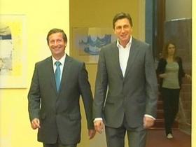 Karl Erjavec in Borut Pahor