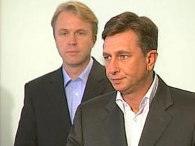 Gregor Golobič in Borut Pahor