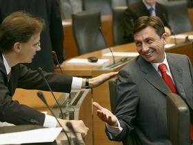 Igor Lukšič in Borut Pahor