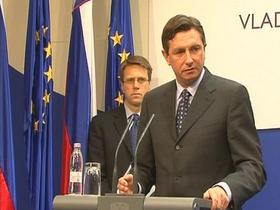 Samuel Žbogar in Borut Pahor