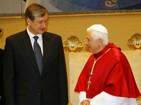 Danilo Türk in papež Benedikt XVI.