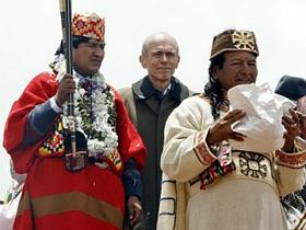 Janez Drnovšek na inavguraciji bolivijskega predsednika
