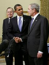 Barack Obama in George Bush
