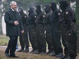 Boris Tadić in elitna srbska vojska