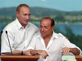 Vladimir Putin in Silvio Berlusconi