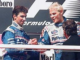 Damon Hill in Jacques Villeneuve