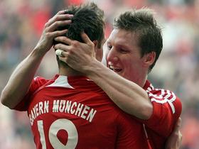 Miroslav Klose in Bastian Schweinsteiger