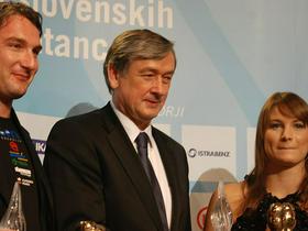 Primož Kozmus, Danilo Türk in Sara Isakovič