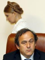 Michel Platini in Julija Timošenko