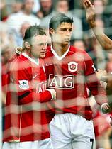 Wayne Rooney in Cristiano Ronaldo