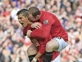 Wayne Rooney in Cristiano Ronaldo
