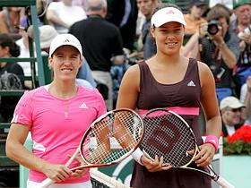 Ana Ivanović in Justine Henin