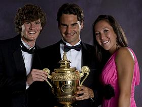 Jelena Janković, Roger Federer in Jamie Murray