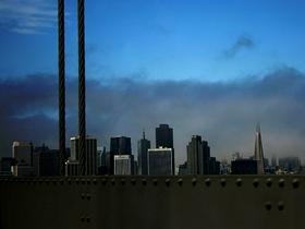 Pogled na San Francisco z Oaklandskega mostu