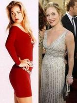 Christina Applegate kot Kelly Bundy in letos na podelitvi zlatih globusov