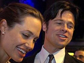 Angelina Jolie in Brad Pitt