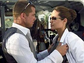 Brad Pitt in Angelina Jolie
