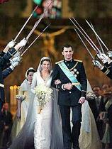 Princesa Letizia in princ Felipe ob poroki