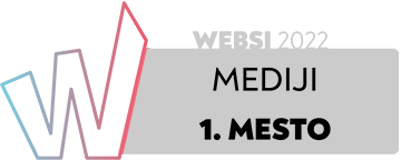 1. mesto v kategoriji mediji na Websi 2022