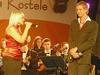 Zmagovalca Etnokostela 2007 sta mlada pevca Tina Kocjan in Gašper Mihelič. Foto: RTV SLO/Rudi Vlašič