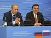 Ruski predsednik Vladimir Putin in nemški kancler Gerhard Schröder