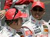 Fernando Alonso in Lewis Hamilton