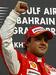 Felipe Massa se po suvereni vožnji veseli šeste zmage v karieri, na las podobni tisti iz lanskega Sahirja, ko je bil najboljši že v kvalifikacijah. Foto: Reuters