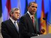Gordon Brown in Barack Obama